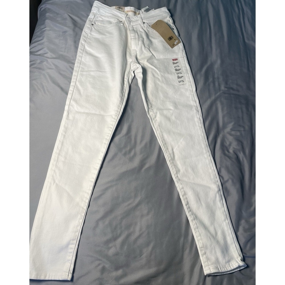 Levi's 721 High-Rise White Skinny Jeans. Sz 27 NWT